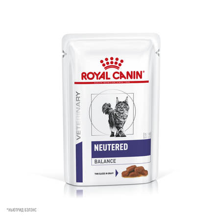Royal Canin Neutered Weight Balance Влажный лечебный корм для стерилизованных кошек и кастрированных котов при проблемах с весом – интернет-магазин Ле’Муррр