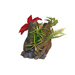 N1 Грот Коряга с растениями и цветами, 13,5х13х21 см – интернет-магазин Ле’Муррр