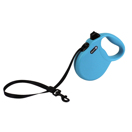 Alcott Wanderer M Поводок-рулетка для собак до 30 кг, лента, голубая – интернет-магазин Ле’Муррр